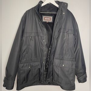 Michael Kors Mens Interchangeable Removable Quilted Liner Black Coat | Sz Large